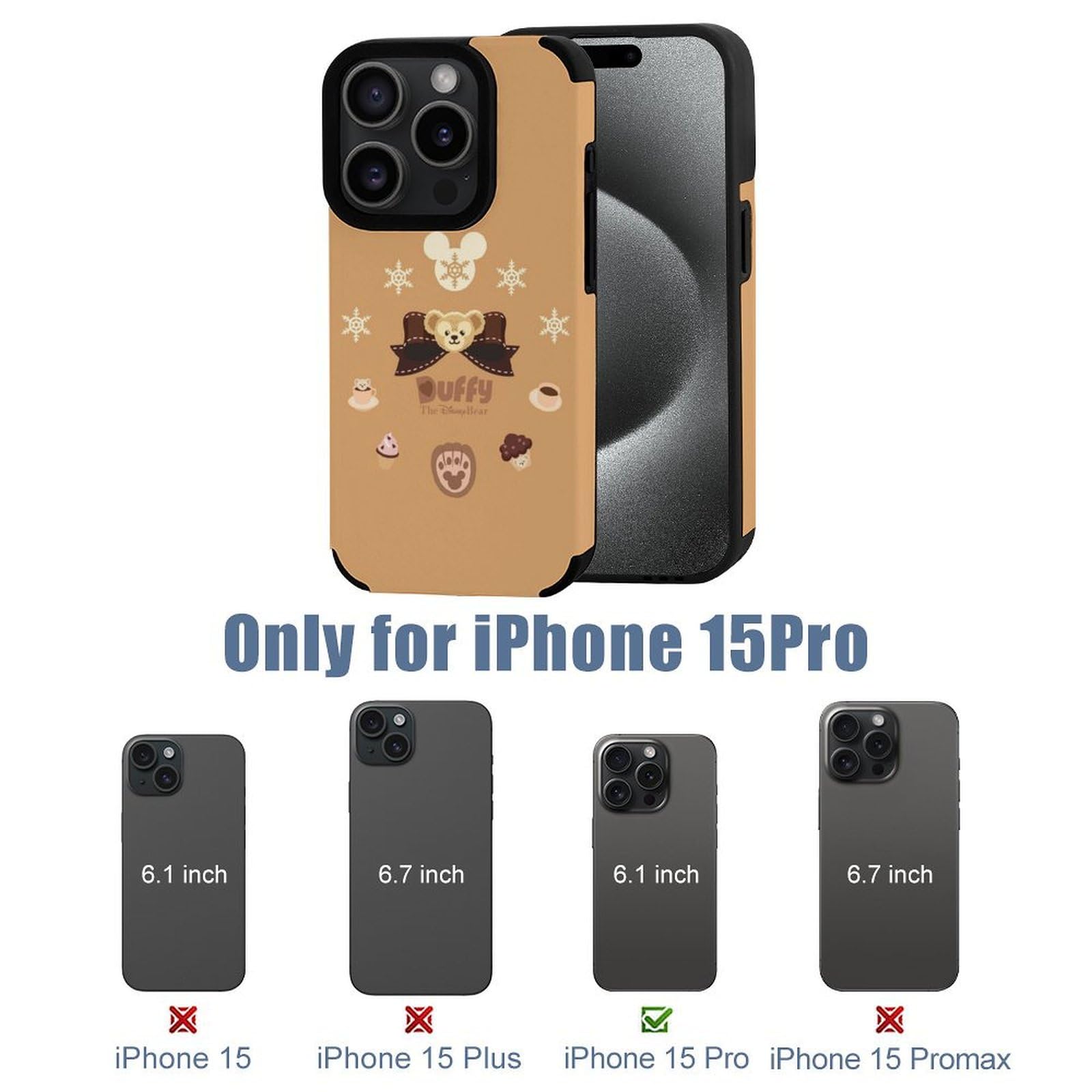 Amazon | （ダッフィー＆フレンズ（Duffy And Friends））iPhone 15